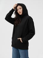 Plain Black Oversized Hoodie