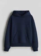 Plain Blue Oversized Hoodie