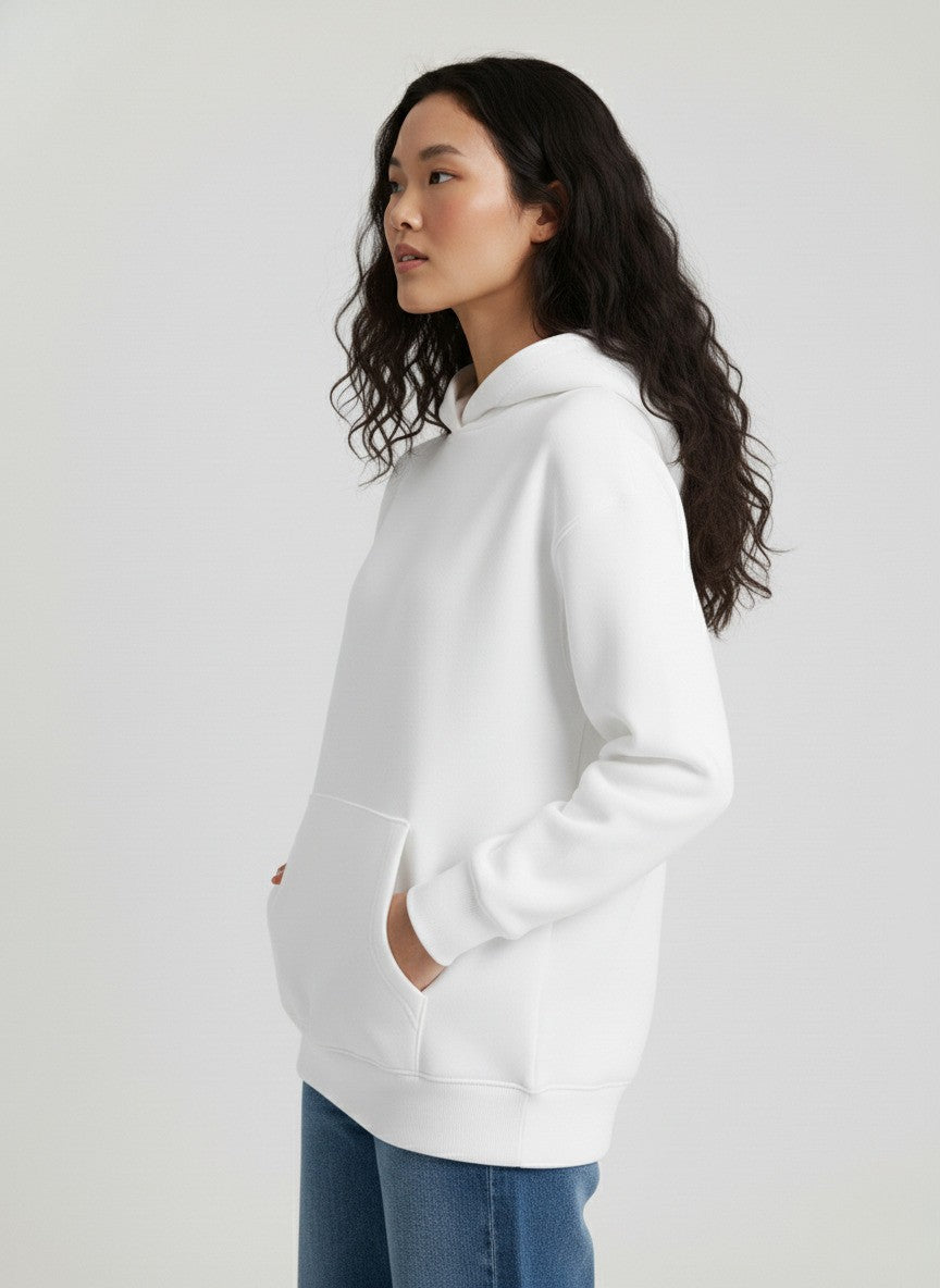 Plain White Oversized Hoodie