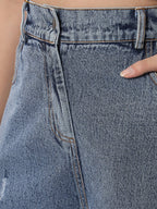 Distressed Denim Two-Piece Co-Ords