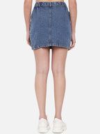 Denim Straight Mini Skirts