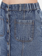 Denim Straight Mini Skirts