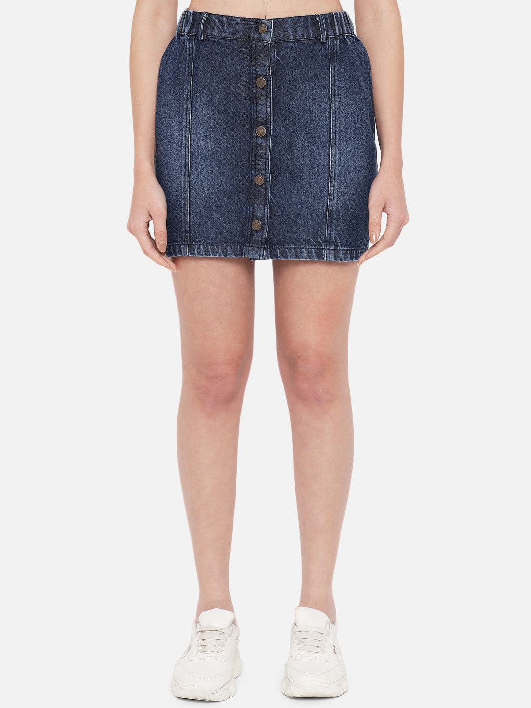 Woven A Line Mini Skirts