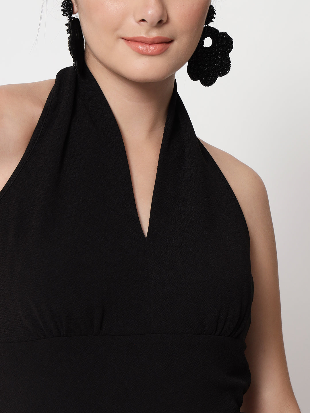 Halter Neck Sleeveless Basic Jumpsuit