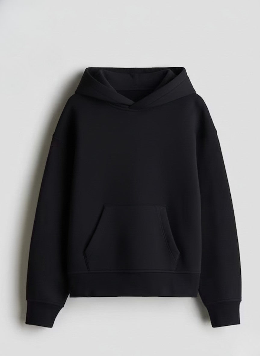 Plain Black Oversized Hoodie