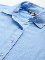 Sheer Pure Cotton Casual Shirt