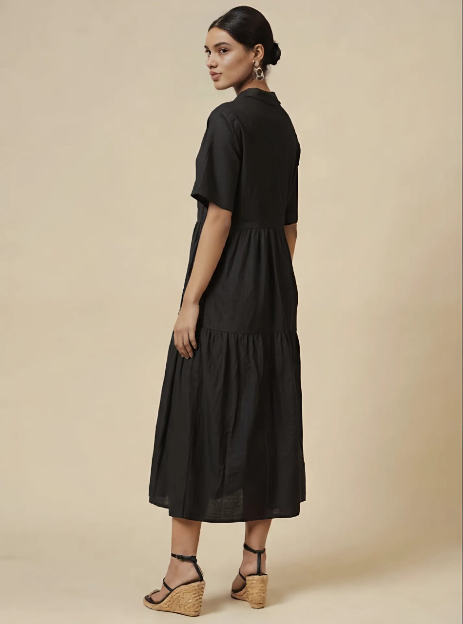 Summer A line Collar Dress