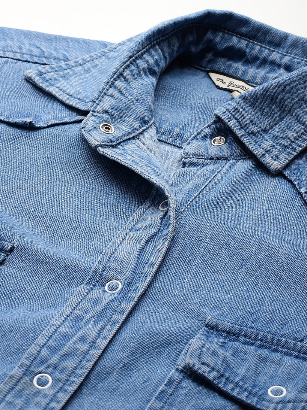 Pure Cotton Denim Casual Shirt