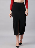 Pencil Front Slit Midi Skirts