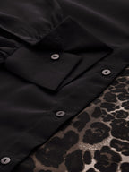 Women Animal Printed Semi Sheer Casual Shirt