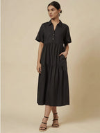 Summer A line Collar Dress