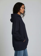 Plain Blue Oversized Hoodie