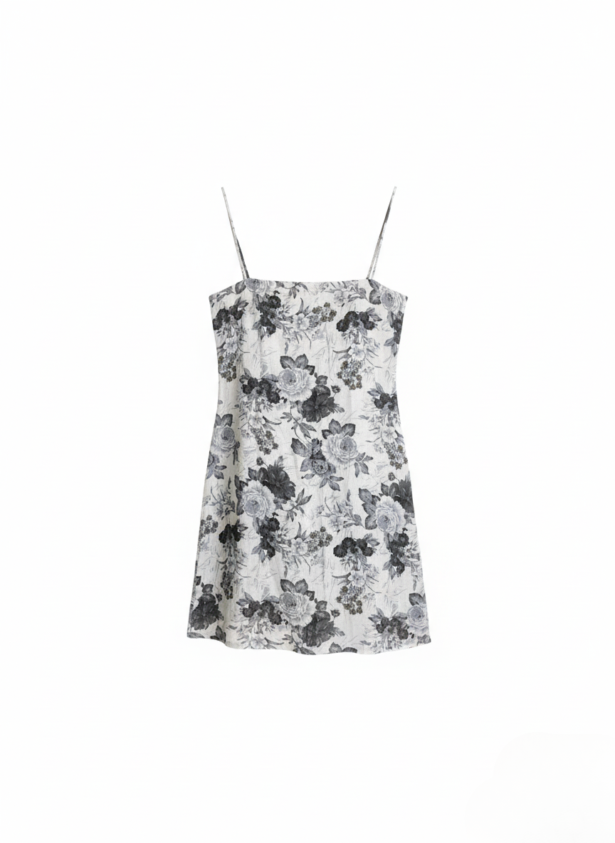 Backless Lace Up Spaghetti Strap Kurti.