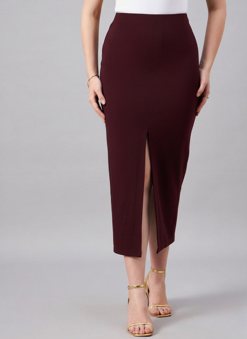 Front Slit midi Pencil Skirts