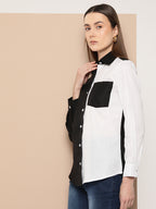 Women Colourblocked Casual Shirt
