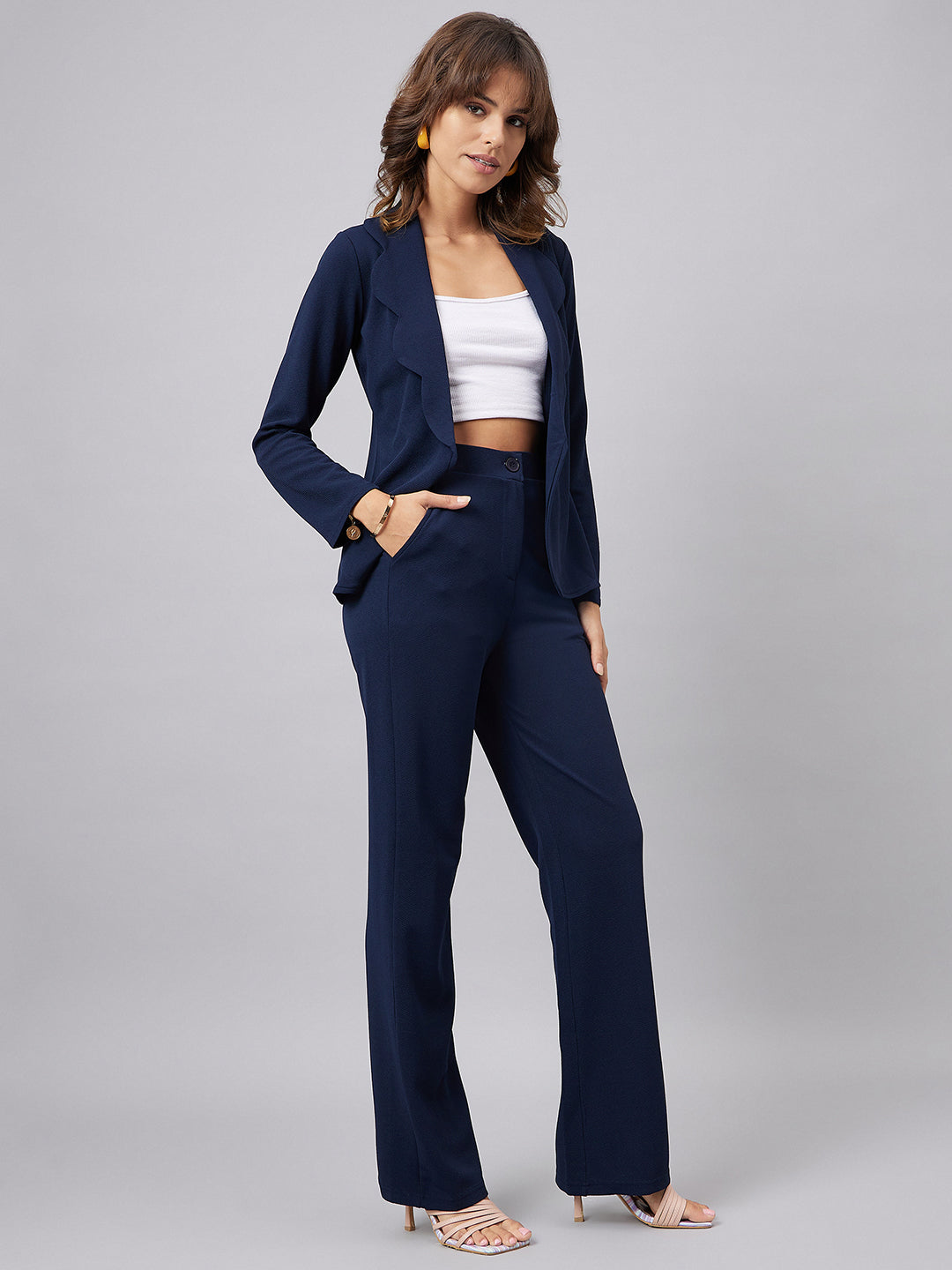 Scalping Blazer & Flared Trousers