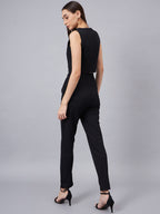 V-Neck Crop Top With Trouser