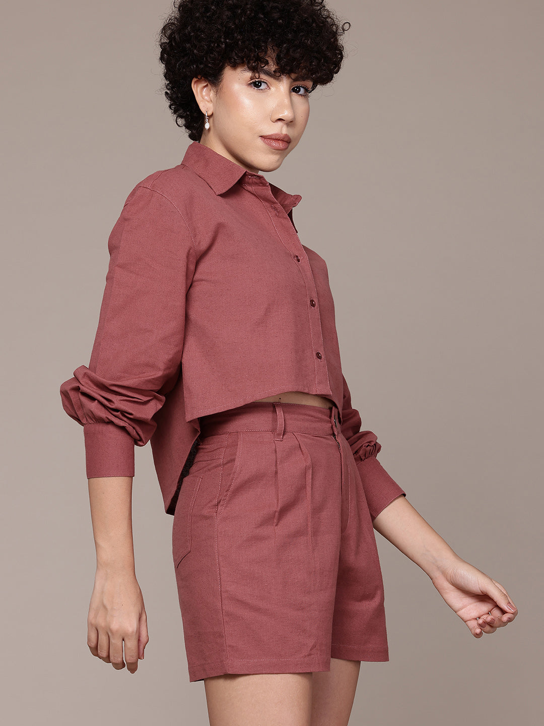 Pure cotton shirt with shorts