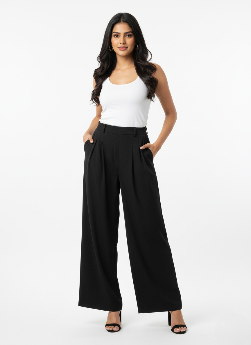 Black Korean Trouser Pant