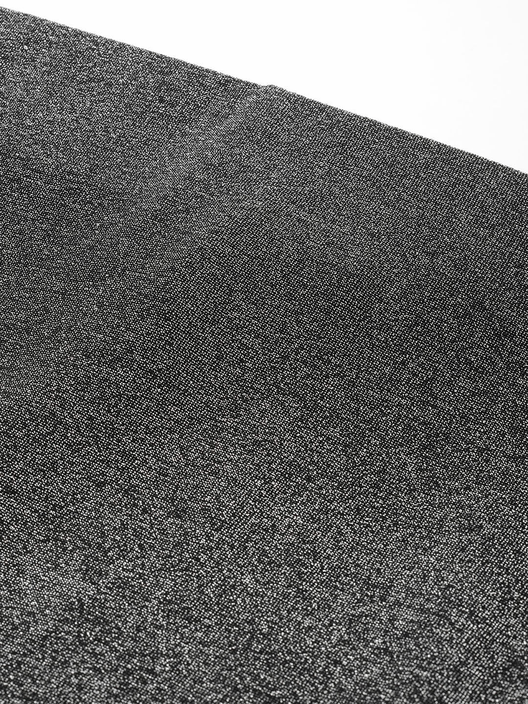 Women Solid Pencil Shiny Midi Skirt