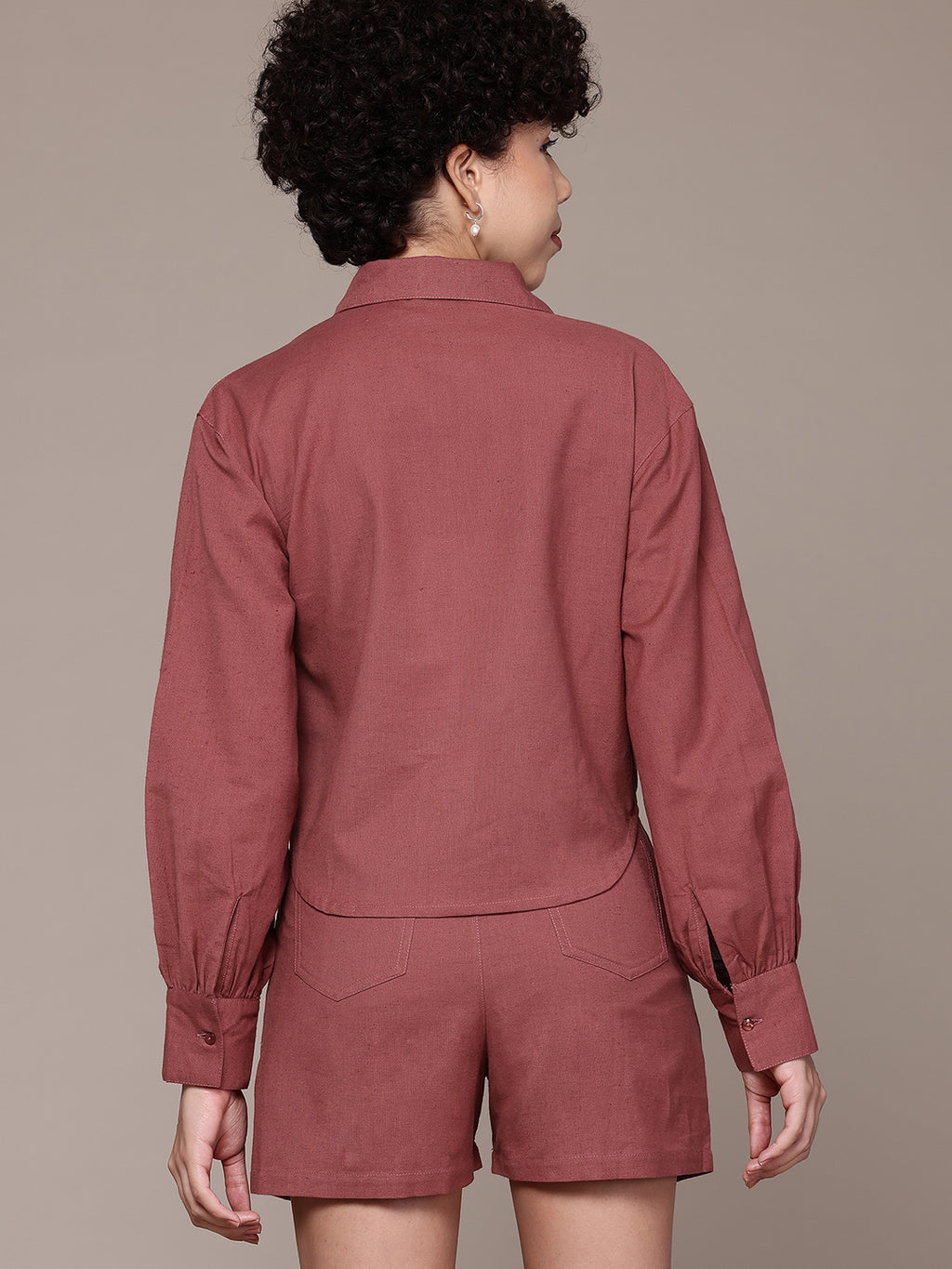 Pure cotton shirt with shorts