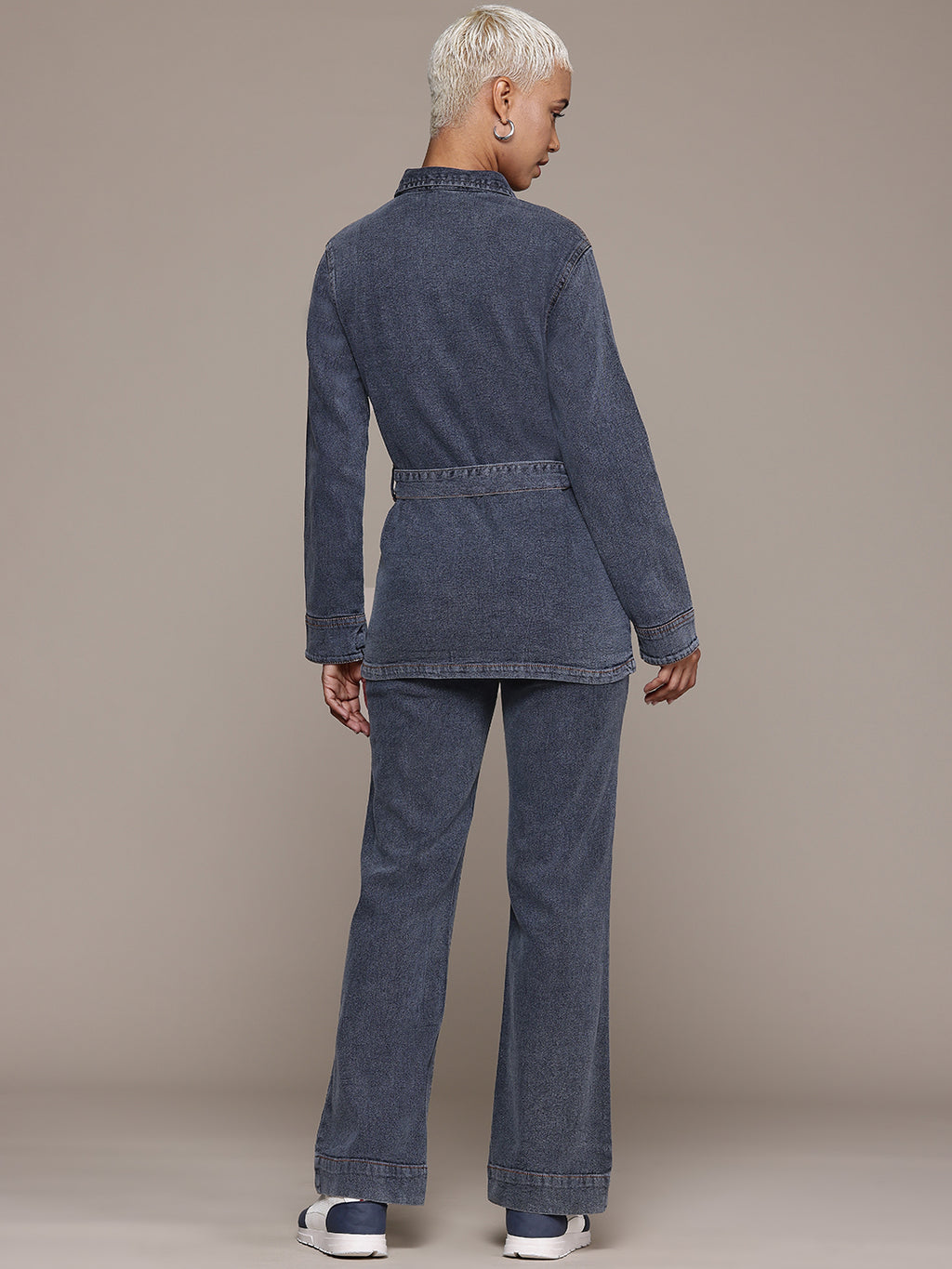 Denim Coat With Jeans