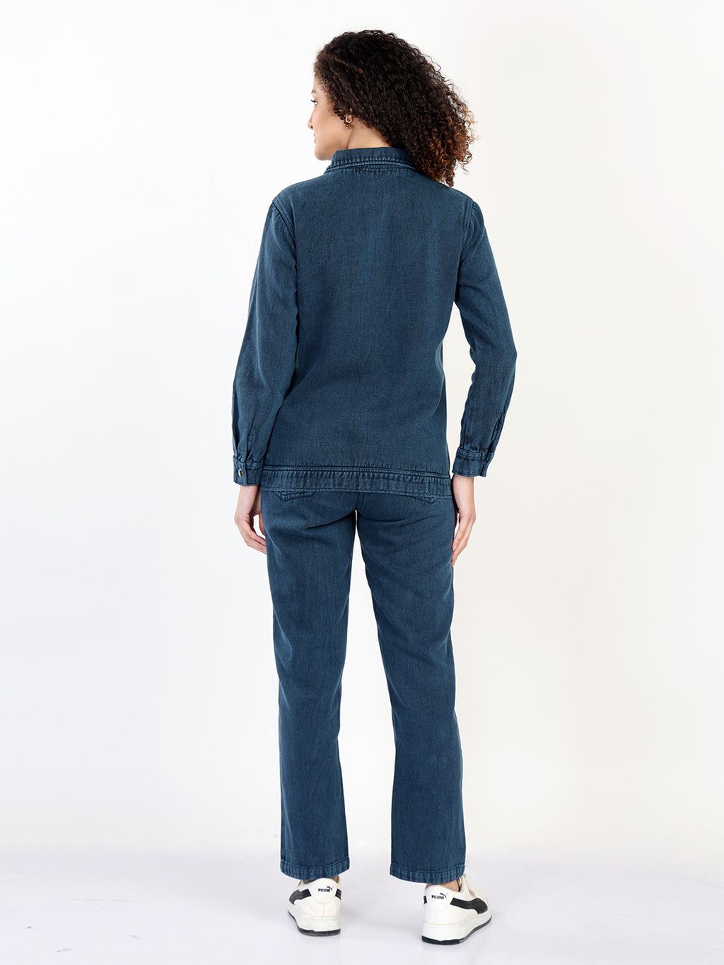 Denim Shirt & Tapered Jeans Set