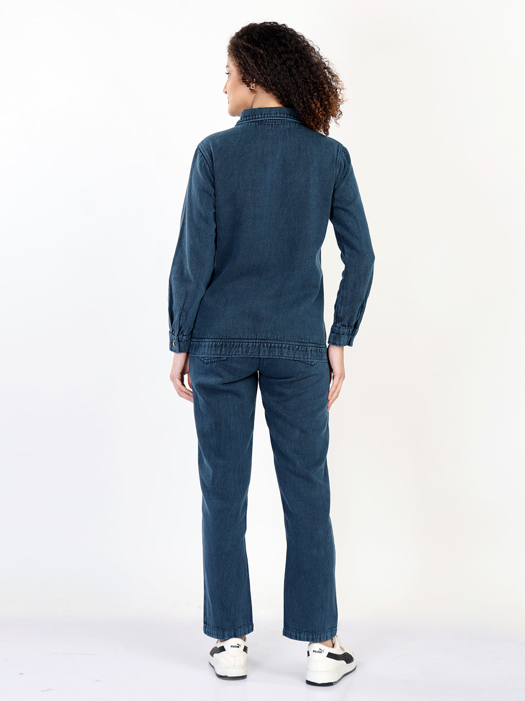 Denim Shirt & Tapered Jeans Set