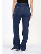 Women Flared High-Rise Clean Look Cotton Jeans