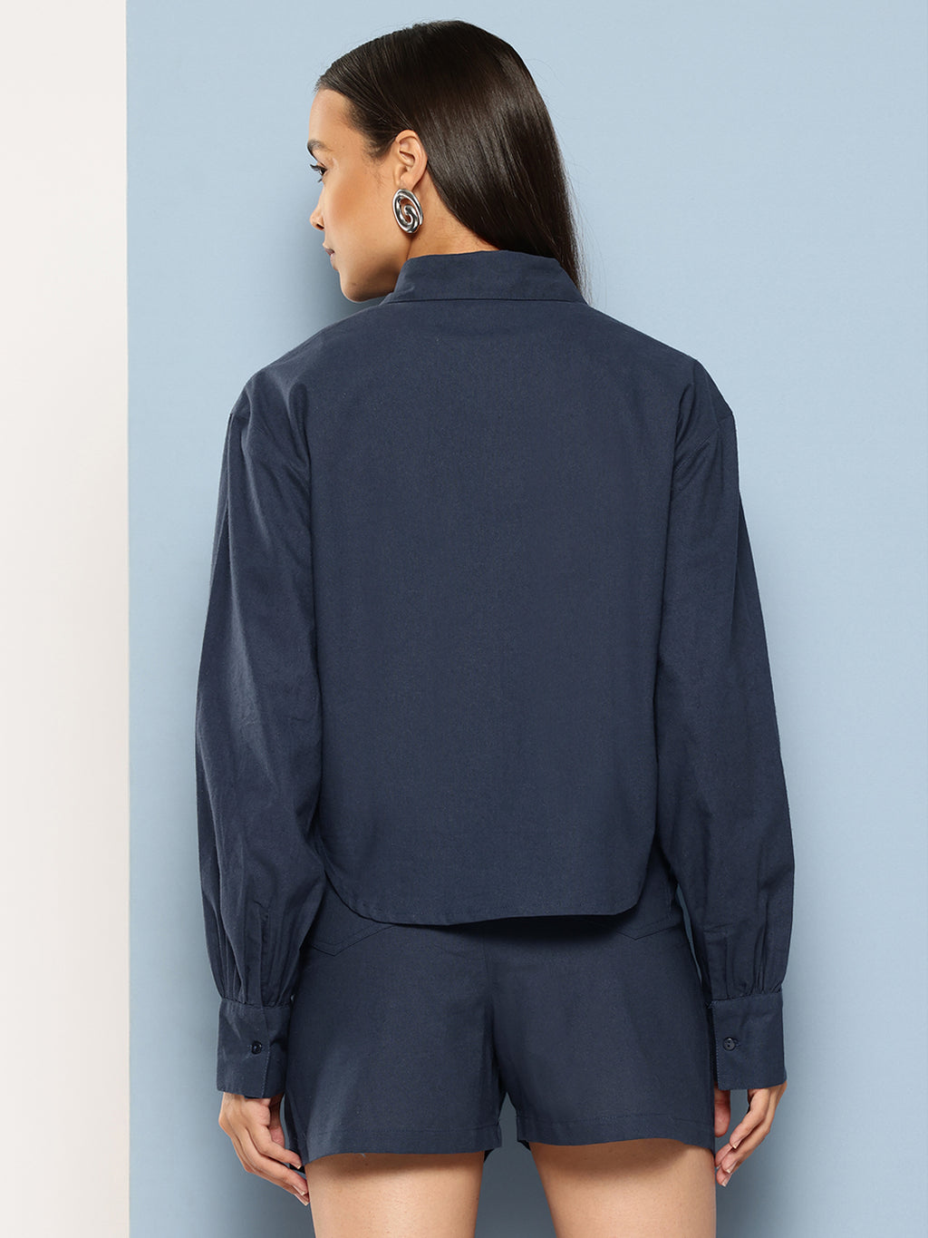 Pure Cotton Shirt With Shorts