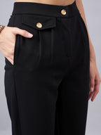 V-Neck Crop Top With Trouser