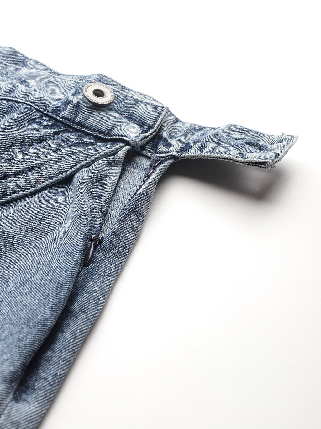 Pure Cotton Wrap Denim Mini Skirt