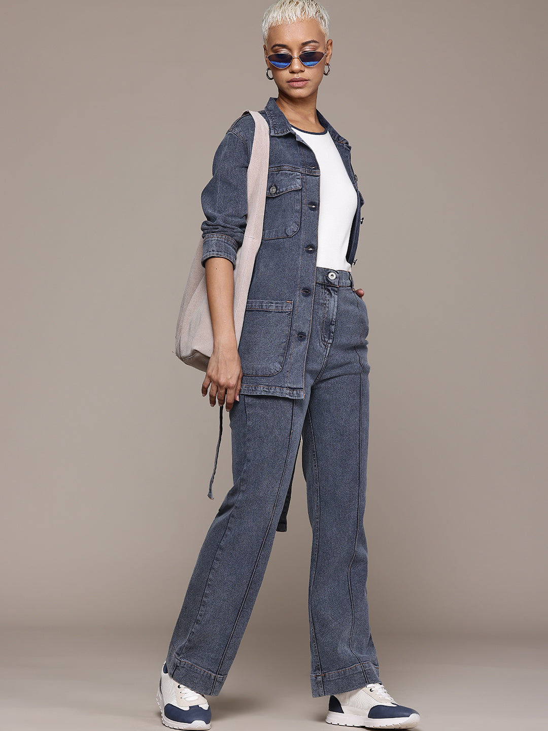 Denim Coat With Jeans