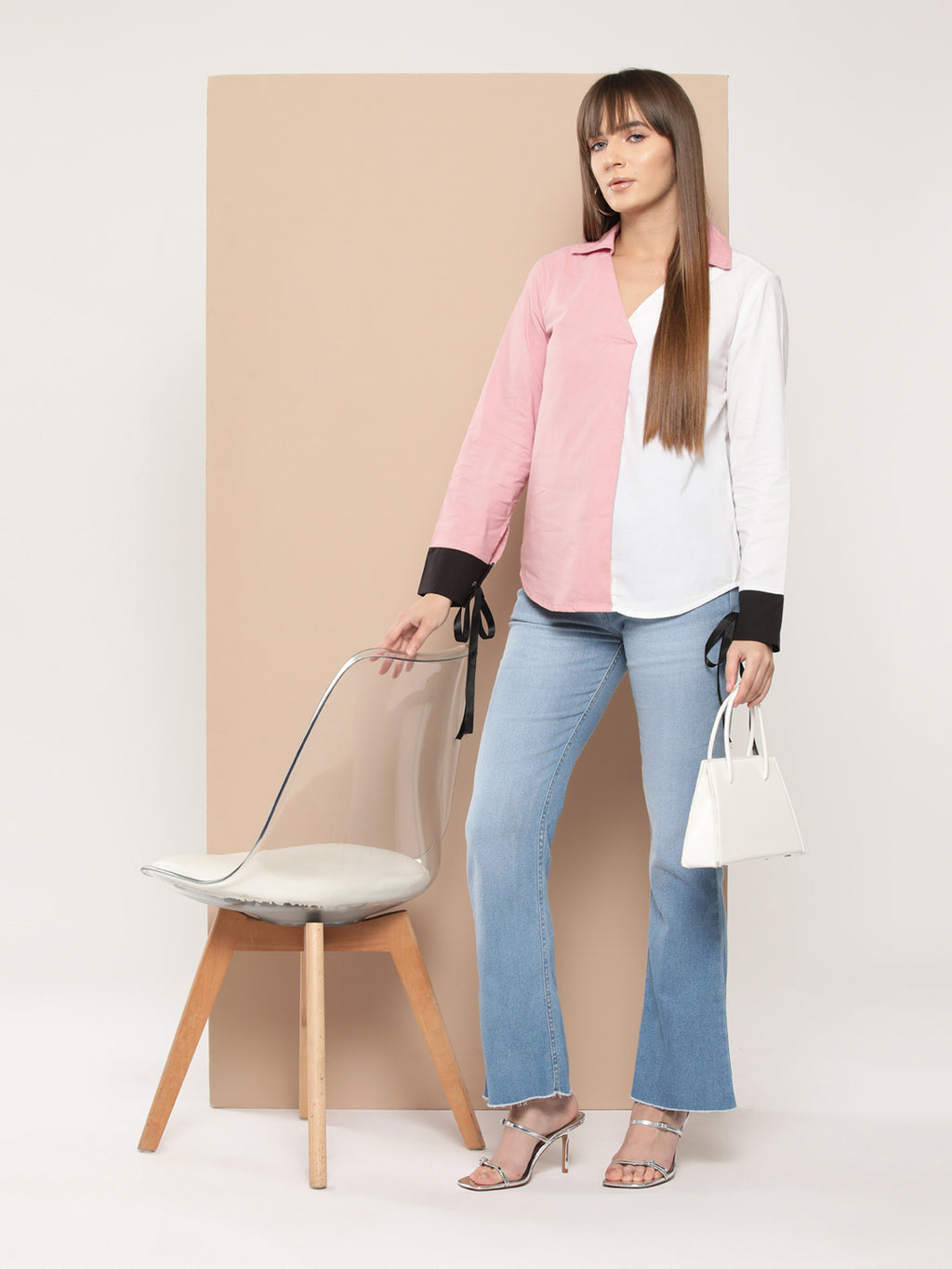 Women Colourblocked Casual Shirt