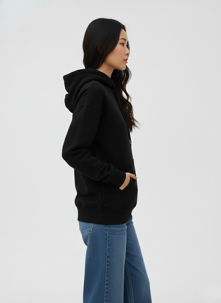 Plain Black Oversized Hoodie