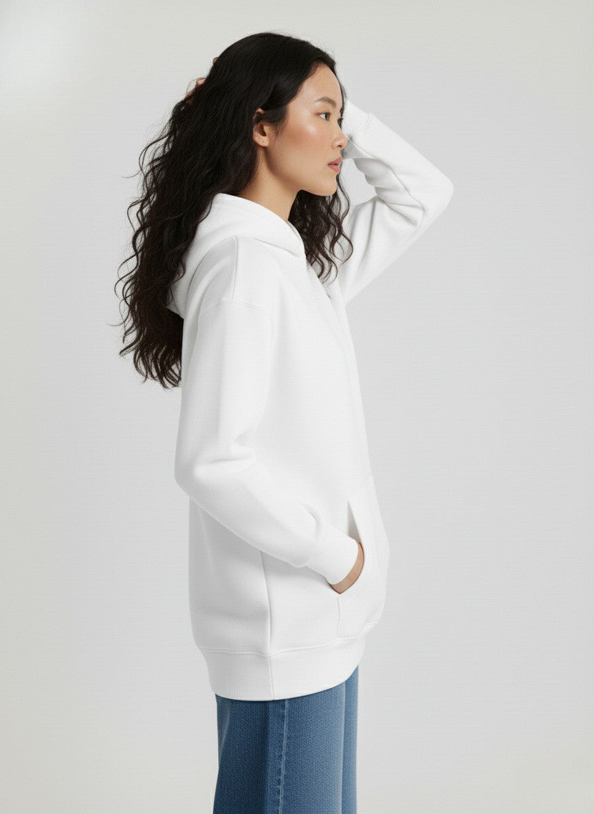 Plain White Oversized Hoodie