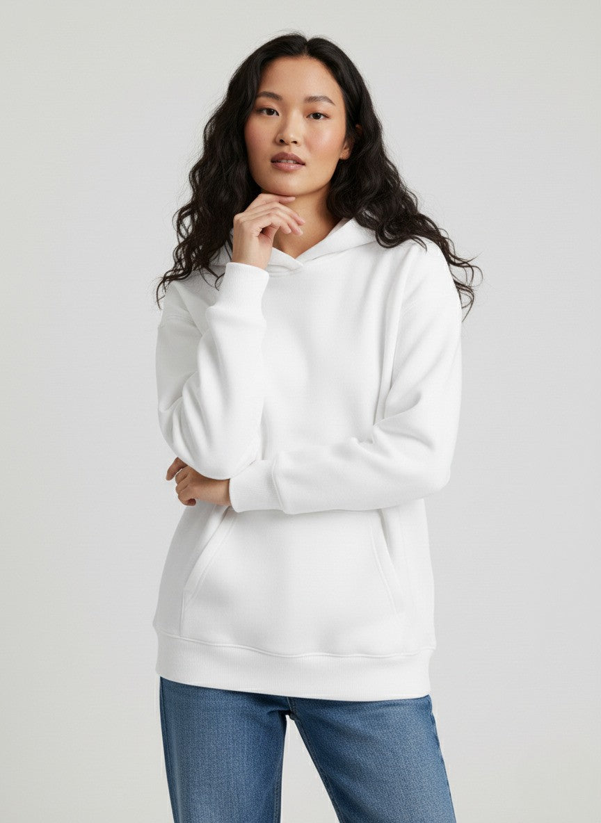 Plain White Oversized Hoodie