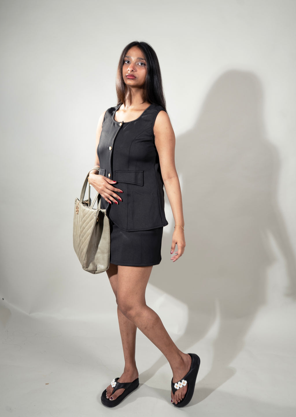 Black Office going skirt and vest