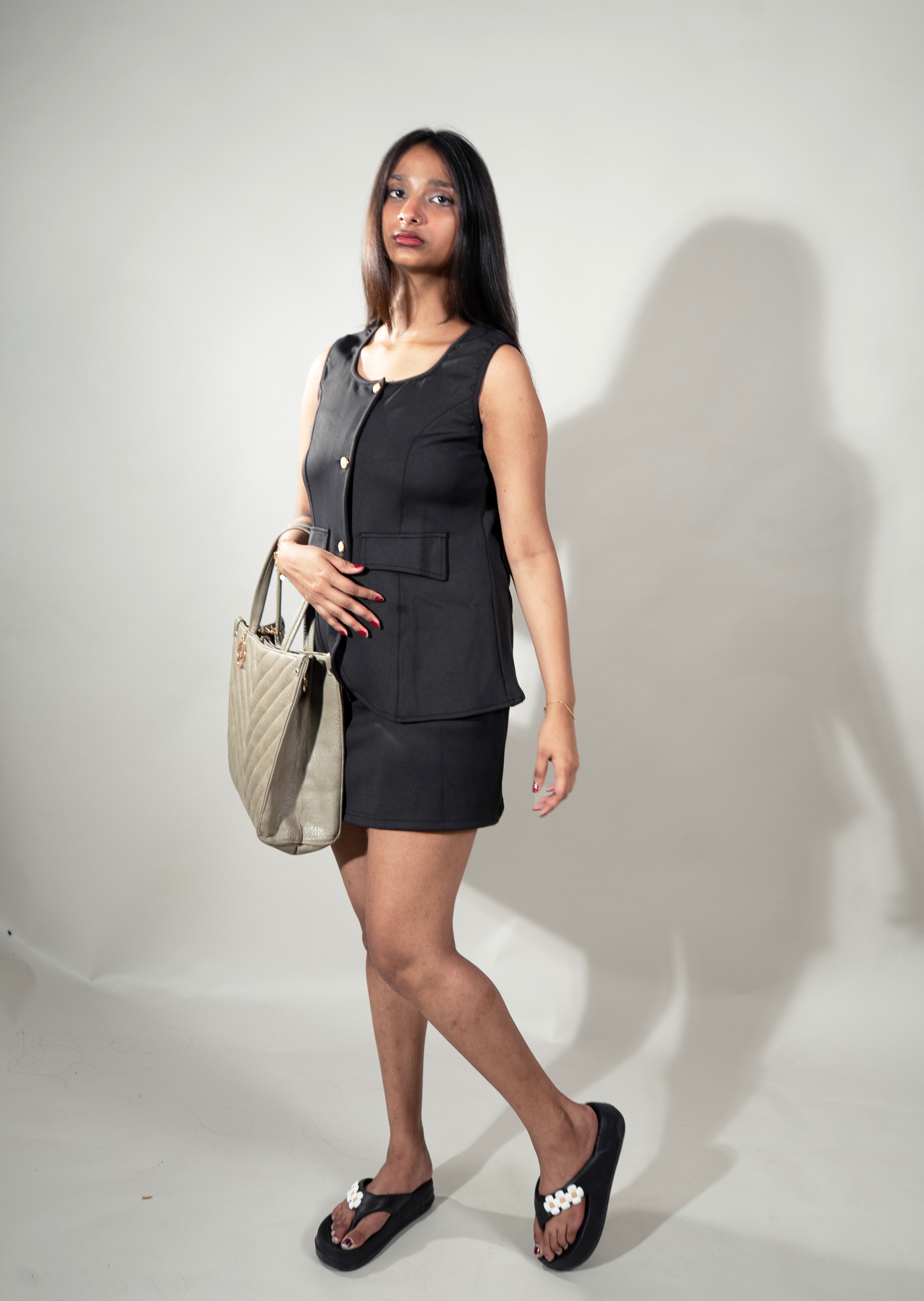 Black Office going skirt and vest