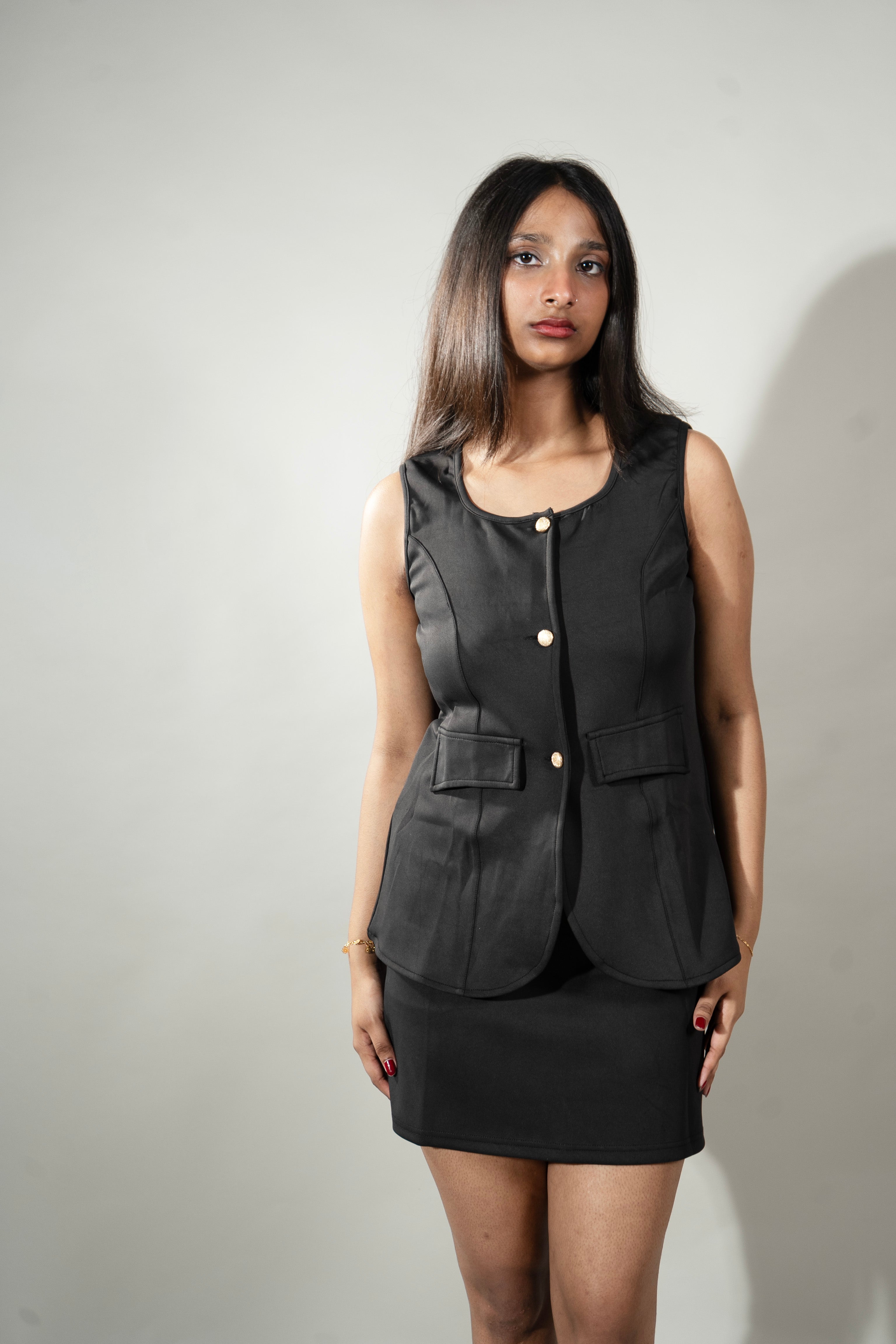 Black Office going skirt and vest