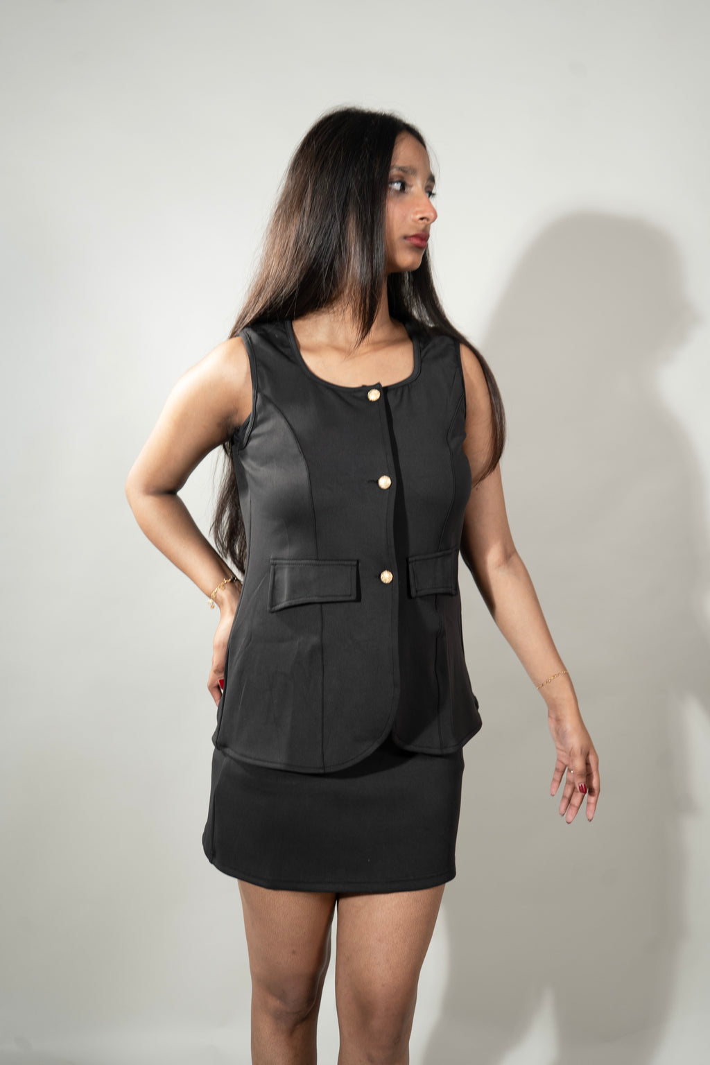 Black Office going skirt and vest