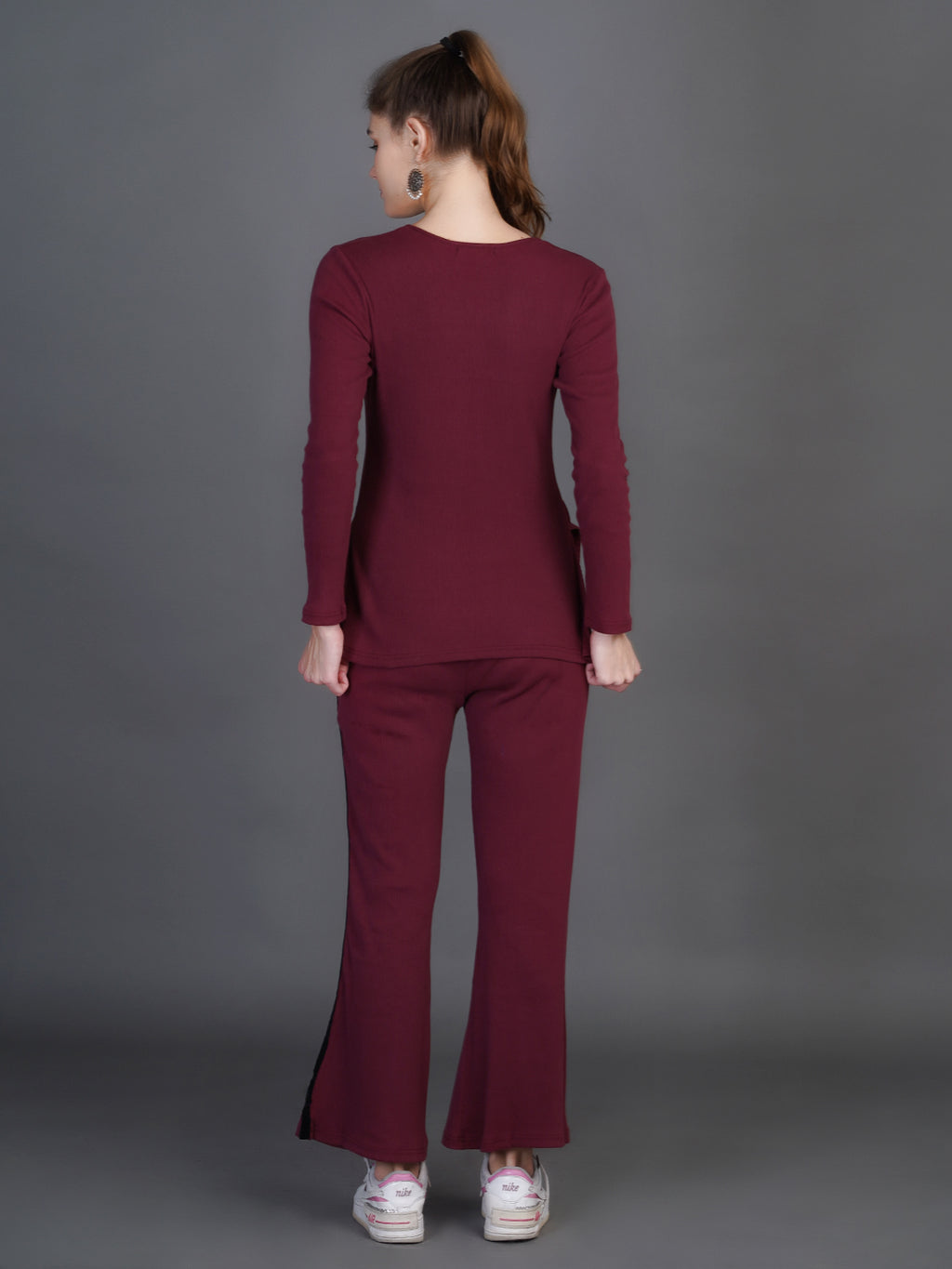 V-Neck Top With Trousers