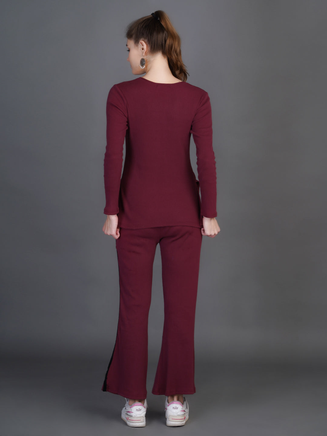 V-Neck Top With Trousers