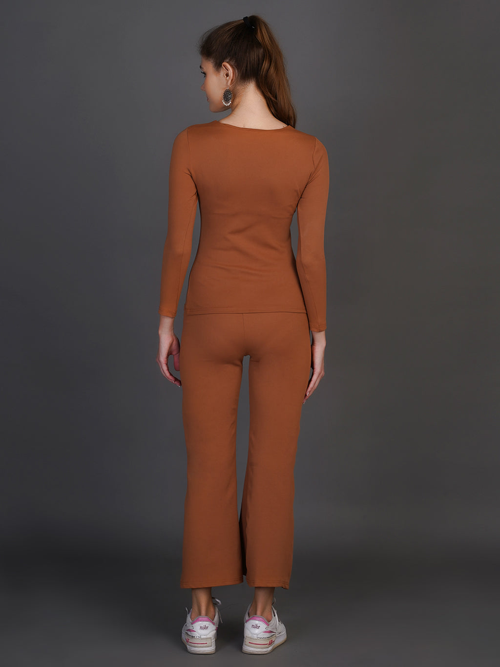 Square Neck Top With Trousers