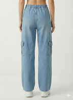 Women Straight Fit High-Rise Clean Look Heavy Fade Pure Cotton Jeans