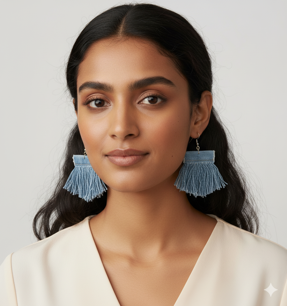 Denim Tassel Charms