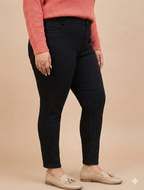 Plus size Women Black Skinny Fit High-Rise Stretchable Jeans