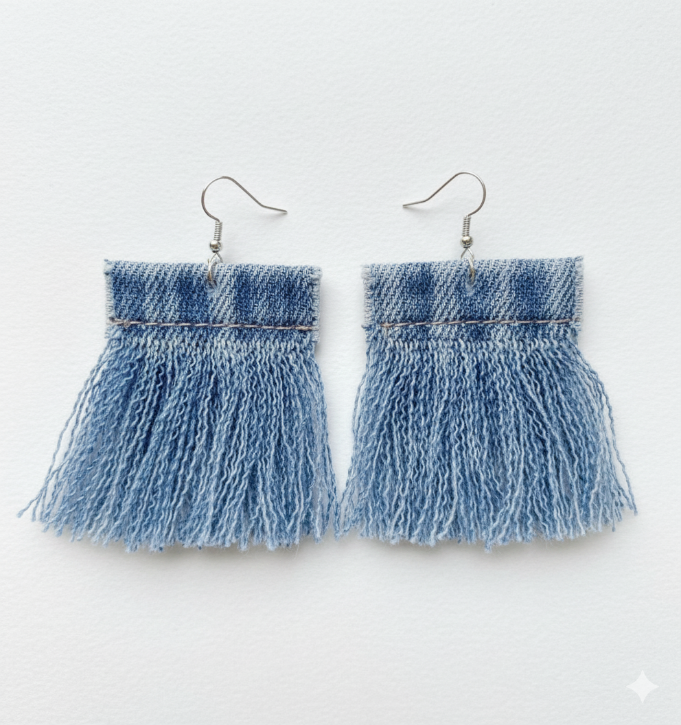 Denim Tassel Charms