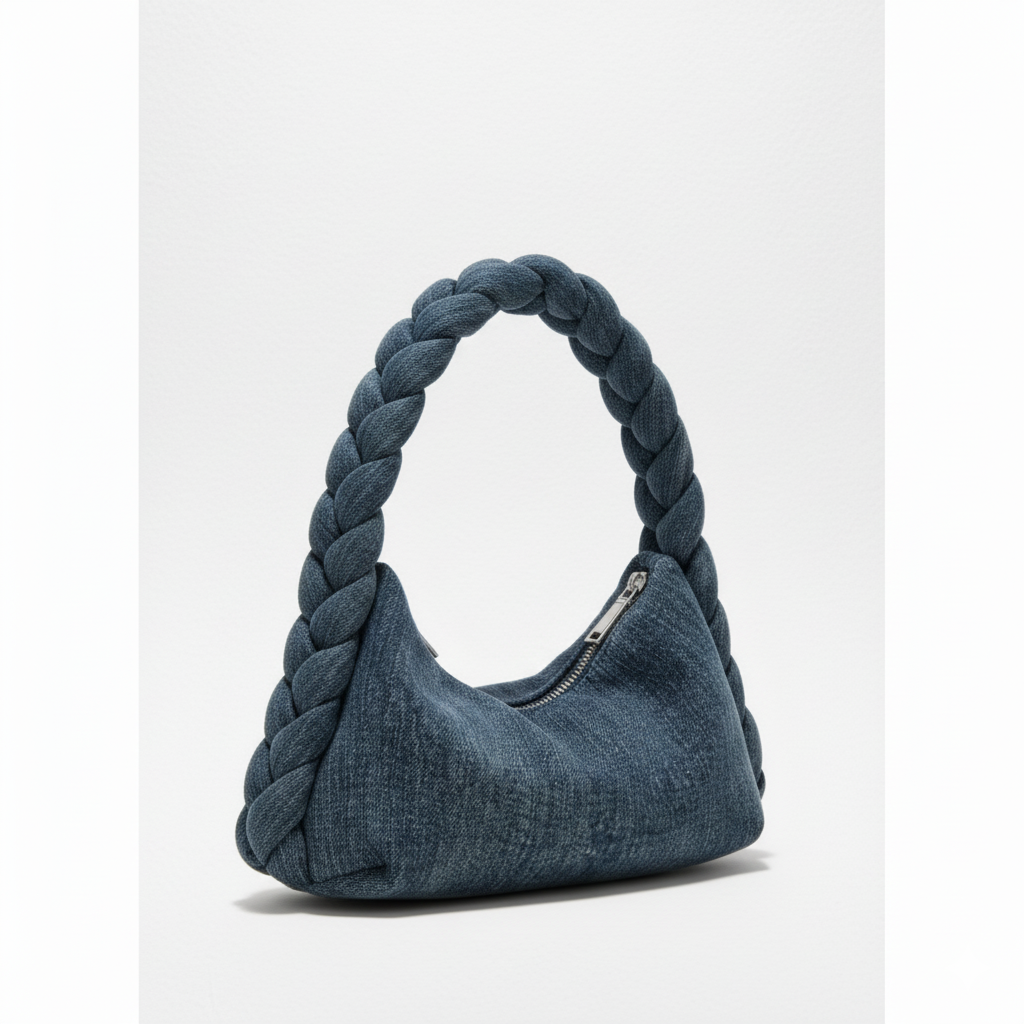 Denim Braid Luxe Bag