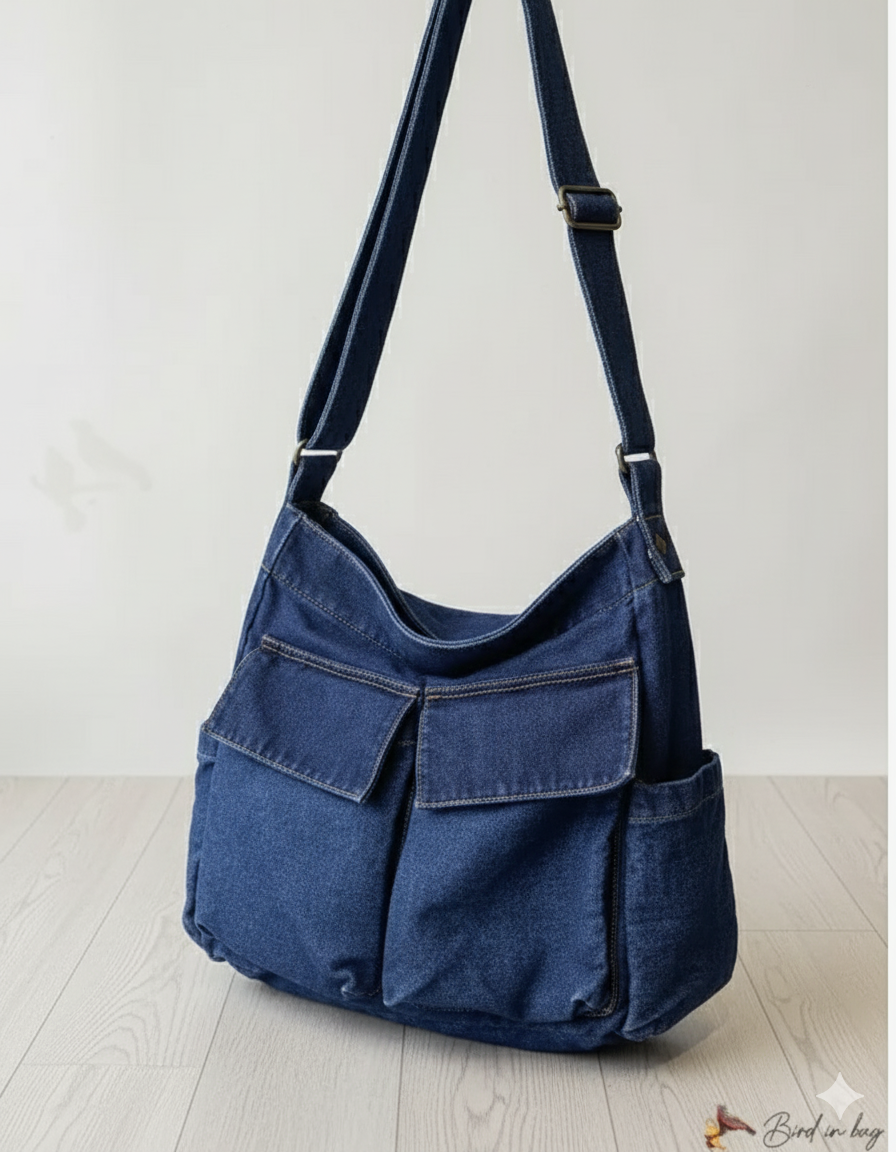 Street Style Denim Tote